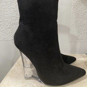 FASHION NOVA BOOTIE US SIZE 7.5 BLACK